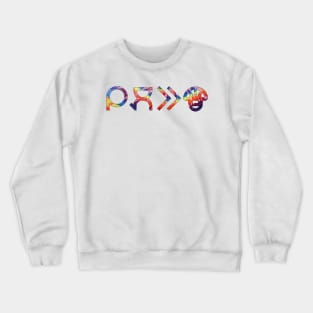 I Took Mushrooms (Toki Pona, Tie-Dye) Crewneck Sweatshirt